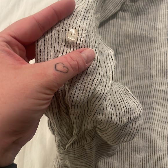 Striped Linen Button Down - Picture 4 of 5